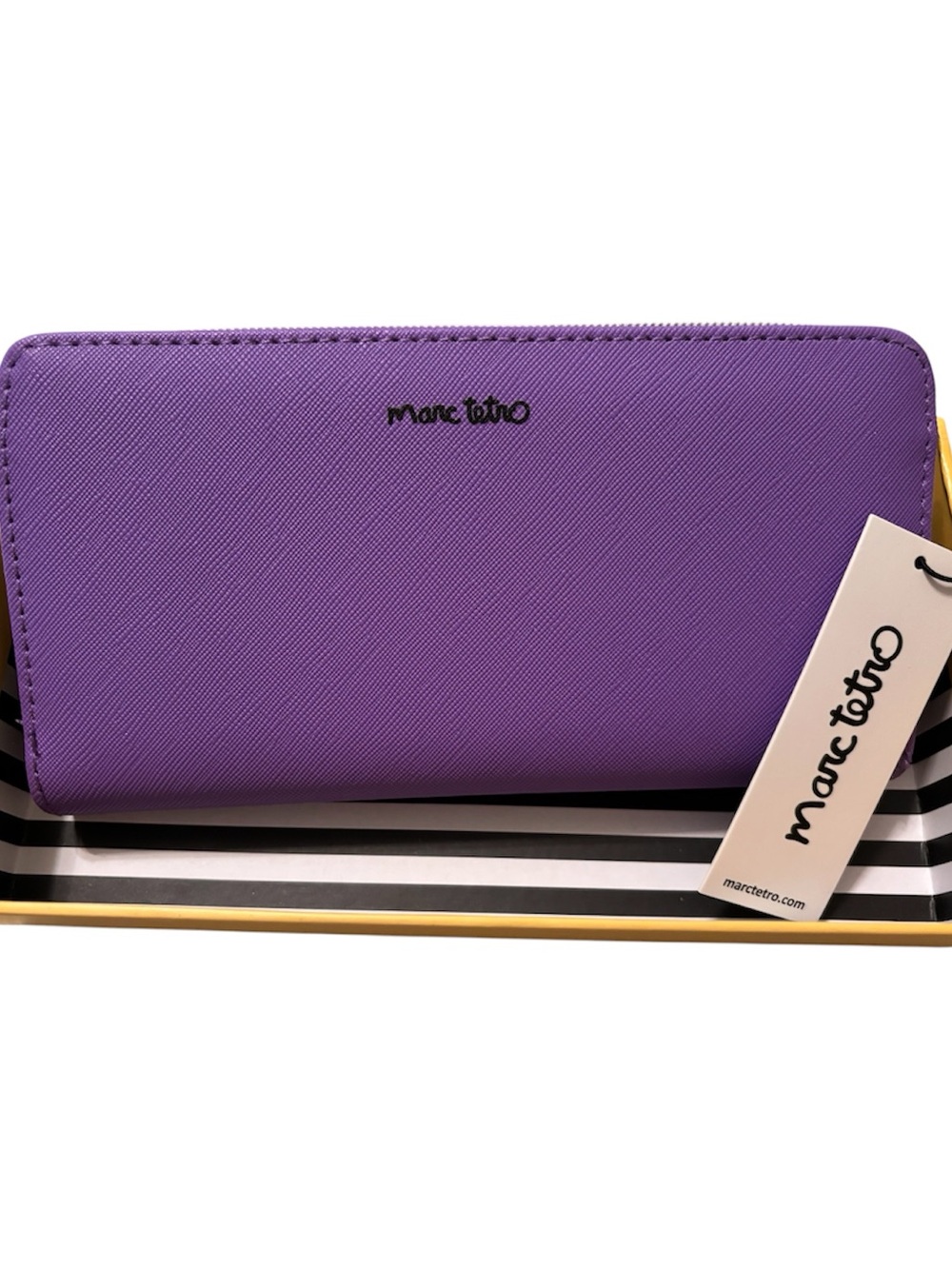 Marc Tetro bichon frise zip-around long wallet - NWT - Picture 2 of 6